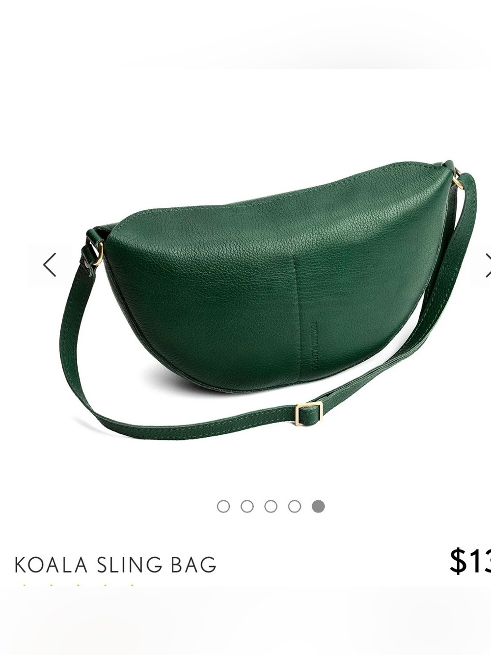 Portland leather “KOALA SLING BAG” size Large in color “Bacalar” - Picture 5 of 13